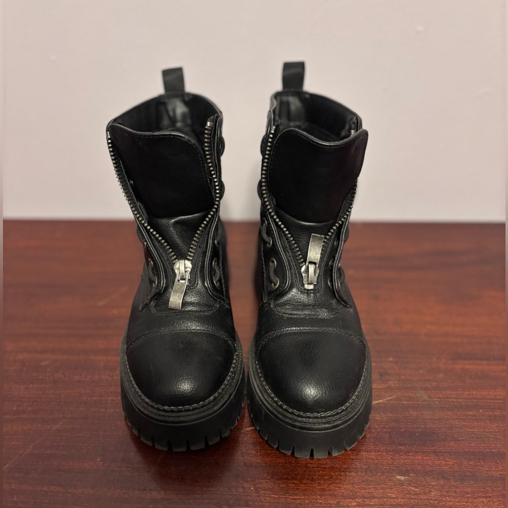 Sincerely Jules | Faux Leather Parker Combat Boots